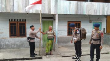 Brimob Aceh, Sambang Desa Dalam Rangka Memeriahkan HUT RI Ke-81